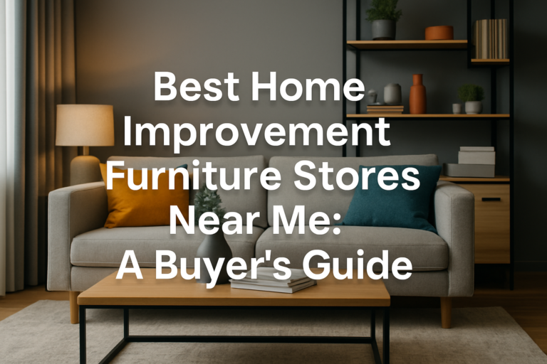 Best Home Improvement Furniture Stores Near Me: A Buyer's Guide